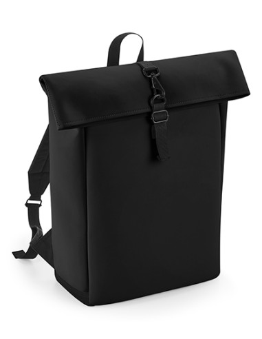 BAG-BG335-Matte PU Roll-Top Backpack